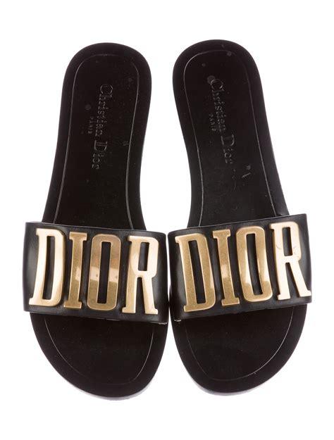 dior slides women black|christian dior slides for women.